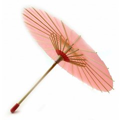 Зонт бамбук с бумагой красный (d-30 см h-23 см), K332748E - фото товара