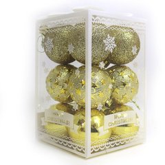 Набор елочных шаров "Merry Christmas" D5см, 12шт, PVC, 1шт/этик., K2741861OO0815DSCN - фото товара