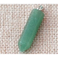 Кулон каменный шестигранный Зеленый авантюрин 0,8*0,8*3,5см., K89170440O1995691912 - фото товара