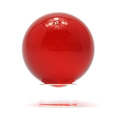 Кришталева куля на підставці червоний (5 см), K328892 - фото товару