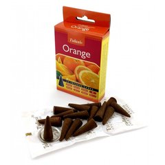 Orange Incense Cones (Апельсин)(Tulasi) Конусы, K334418 - фото товара
