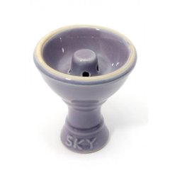 Чашка керамічна для кальяну фіолетова (d-7, h-8 см внутрішній діаметр 30 мм), K329757D - фото товару