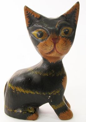 Фигурка деревянная "Кот" (C 044) (10 см) (Индонезия), K319067 - фото товара