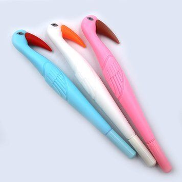 Ручка детская с игрушкой "Flamingo", синяя, mix, 12шт/этик., K2745357OO0294DSCN_ - фото товара