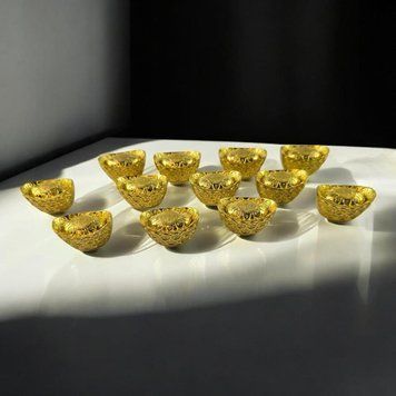 Чаші багатства (н-р 12 шт) (3,3х1,9х2 см), K336027 - фото товару
