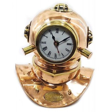 Часы "Водолазный шлем" бронза (20х20х18 см), K321724 - фото товара