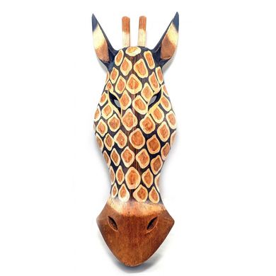 Маска "Жираф" расписная деревянная (41х14х6 см)A, K329417A - фото товара