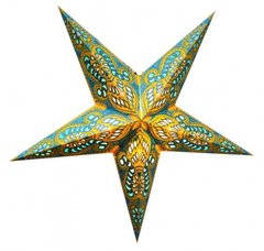 Светильник Звезда картонная 5 лучей TURQUOISE GANESH ZARI, K89050073O1137471895 - фото товара
