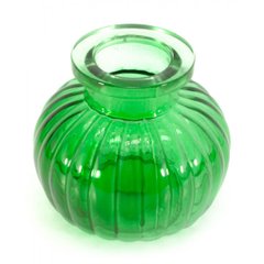 Колба для кальяна стекло зеленая (9х9х9 см)(внутренний d-4 см), K329833B - фото товара