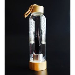 Пляшка для води з кристалом 550мл. Обсидіан, K89200167O1557471492 - фото товару