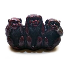 Мавпи кам'яна крихта "Не бачу, не Чую, не Кажу" (7х5х3 см), K332099 - фото товару