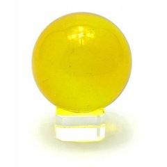 Куля кришталева на підставці жовта (5 см), K328891 - фото товару
