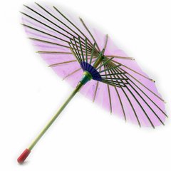 Зонт бамбук з папером фіолетовий (d-30 см h-23 см), K332748F - фото товару