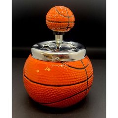 Попільничка з кришкою керамічна "Баскетбольний м'яч" (13,5х9,5х9,5 см), K323686 - фото товару