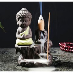 Подставка для благовоний Жидкий дым "Маленький Будда" желтый, K89150279O1557472658 - фото товару