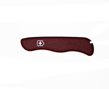 Накладка ручки ножа "Victorinox" передня, червона з сріблястим логотипом для ножів довжиною 111 мм., C.8900.9 - фото товару