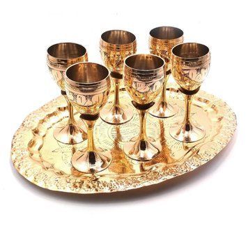 Чарки бронзові (н-р 6 шт./100мл.) (Goblet Set Polish Med.), K328266 - фото товару