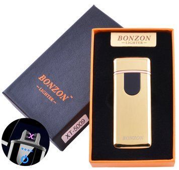 Електроімпульсна запальничка в подарунковій коробці Lighter (USB) №5009 Gold, №5009 Gold - фото товару