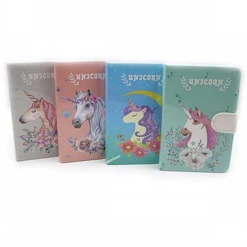 Блокнот на кнопке "Unicorn" A6, P144 80G линия mix с этикеткой, K2749267OO9701S-13 - фото товара