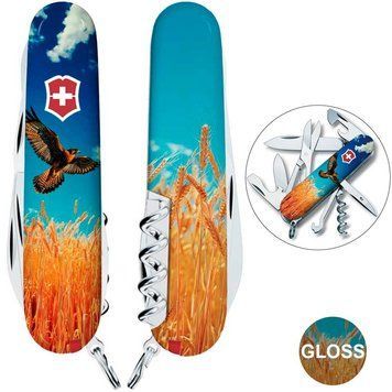 Ніж "Victorinox" Climber Ukraine 91мм/14функ /Вільний Сокіл, 1.3703.7_T3230pw - фото товару