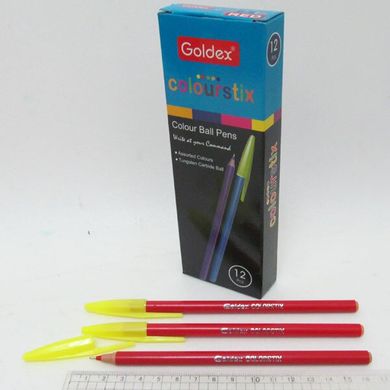 Ручка масляна Goldex Colorstix #932 Індія Red 1,0 мм, K2730522OO932-red - фото товару