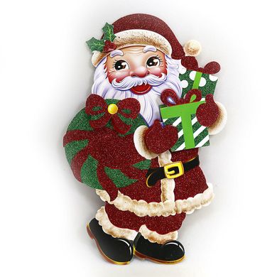 Плакат "Дед Мороз с подарками" 30см, укр.надпись, K2742609OO9834 - фото товара