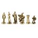 S16CBRO шахи "Manopoulos", "Спартанський воїн", латунь, у дерев'яному футлярі, коричневі, 28х28см,