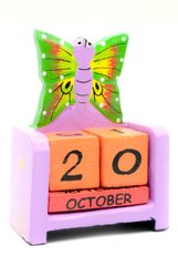 Календарь настольный "Бабочка" дерево (10х7,5х4 см), K329431D - фото товара