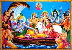 Постер "Индийские боги" Вишну Jothi 550, K89040041O621684620 - фото товара
