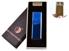 USB запальничка в подарунковій упаковці (Дві спіралі розжарювання) №4863 Синій, №4863 Синий - фото товару