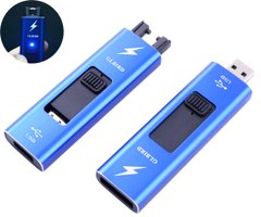 Электроимпульсная зажигалка GLBIRD (USB) №HL-139 Bleu, №HL-139 Bleu - фото товара