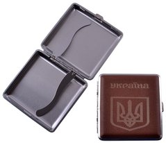 Портсигар на 20 сигарет Герб Украины HL-156-3, HL-156-3 - фото товара