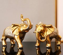Пара слонів у золотому кольорі, K89260047O2178033443 - фото товару
