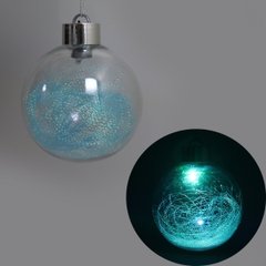 Ялинкова куля LED різним кольором "Нитки" 10см, 1шт/етик., K2742322OO9975-10 - фото товару
