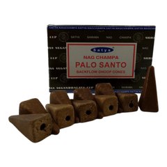 Palo Santo Backflow Cones (Пало Санто) (Satya) 10 конусів в упаковці, K335032 - фото товару