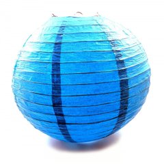 Фонарь синий бумажный (d-40 см), K328801D - фото товара