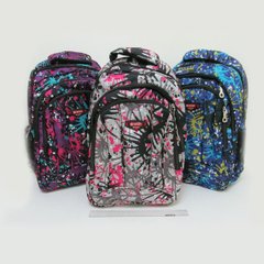 Рюкзак молодежный "Цветные брызги" 48*32*12см, mix3, K2733232OO739 - фото товара