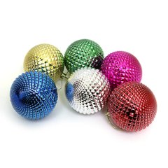 Набір ялинкових кульок "Шипи" 7см, 6шт, OPP, K2742380OO0576-7 - фото товару
