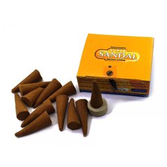 Super Sandal dhoop cones(Супер Сандал)(15 гр.)(Satya)(12 шт /уп) масала конусы, K333792 - фото товара