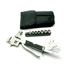 Ніж-розвідний ключ, молоток з набором інструментів (18,5х10х3 см) (17 в 1), K327120 - фото товару