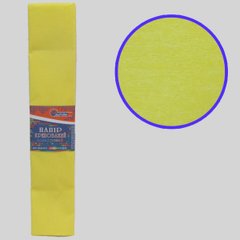 Креп-папір 110%, жовтий 50 * 200см, осн.20г/м2, общ.42г/м2, K2737354OO110-8030KR - фото товару