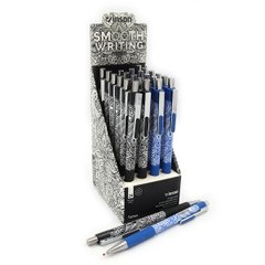 Ручка автомат олива Vinson "Smooth writing" Синя 24 шт./етика, K2752596OO103 - фото товару