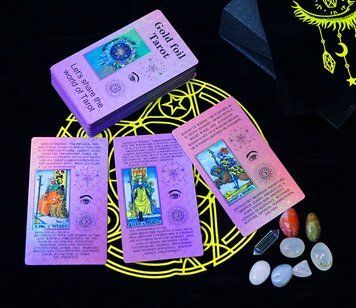 Набір з картами Таро Gold foil Tarot, K89420358O2503873834 - фото товару