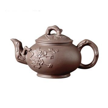 Чайник "Цветок сливы" коричневый 350мл. 15,5*10*10,5см., K89200252O1849176193 - фото товара