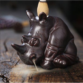Подставка для благовоний "Жидкий дым" керамика "Носорог" 11*8*7,5см., K89150323O1849176091 - фото товара