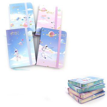 Блокнот на гумці "Космонавт" А7, 7,5*10,5см, 80G, 80P, mix4, K2755814OO3781-56L_ - фото товару