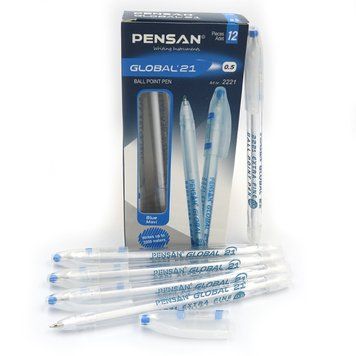 Ручка масляна Global "Pen..." сін., K2718714OO2221_BL - фото товару