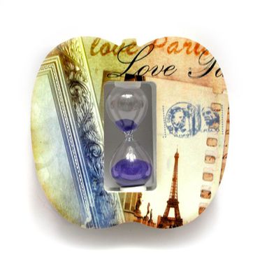 Часы песочные "Париж" (13х13,5х4 см)(H004), K326883 - фото товара