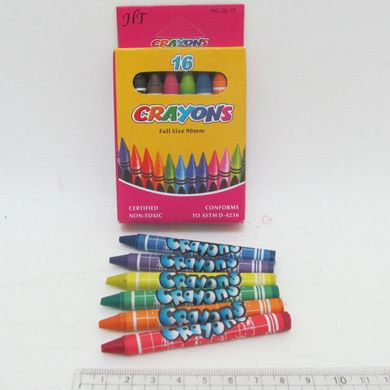 Олівці воскові Crayons, набір 16 кол. Суперціна!, K2731646OO8496-16 - фото товару