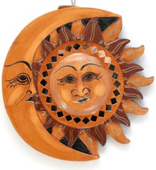 Дзеркало мозаїчне "Місяць-Сонце" (d-20 см), K329849 - фото товару